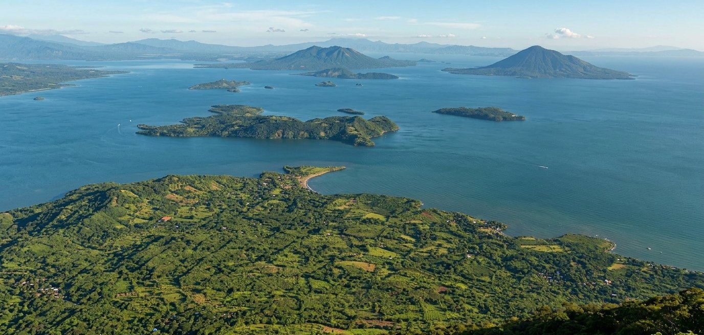 Islas del Golfo de Fonseca desde el volcán